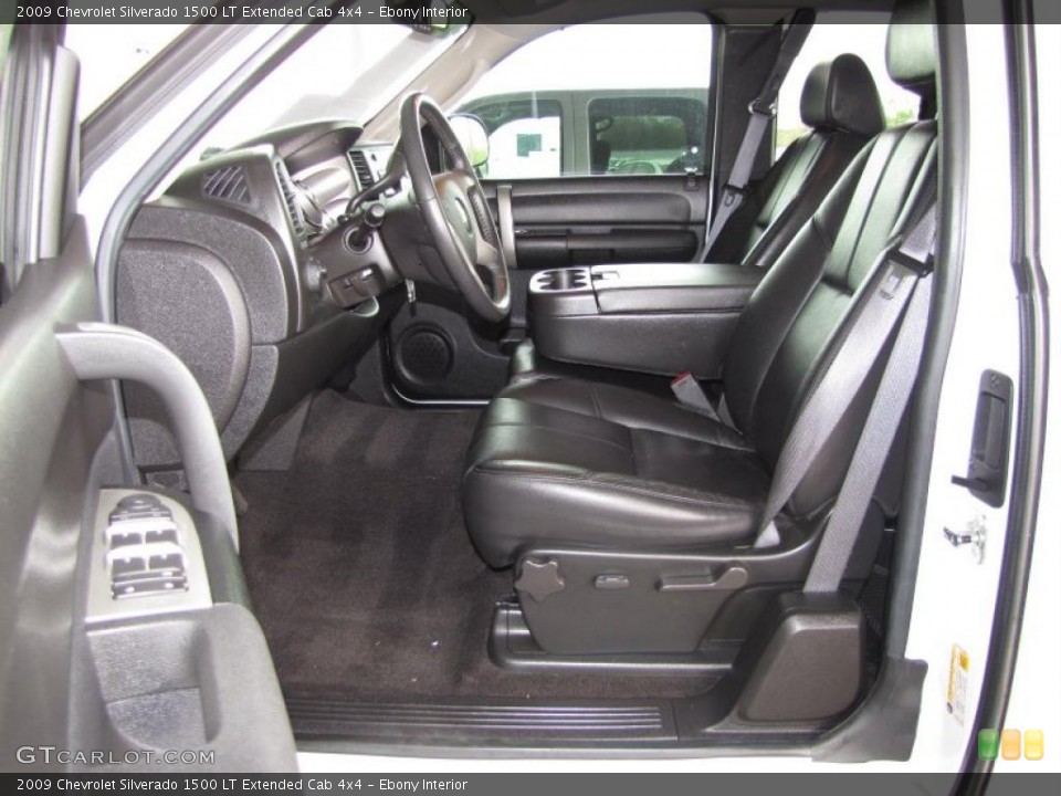 Ebony Interior Photo for the 2009 Chevrolet Silverado 1500 LT Extended Cab 4x4 #47403050