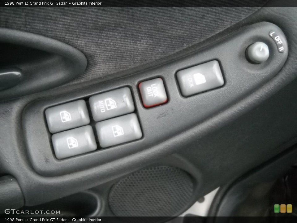Graphite Interior Controls for the 1998 Pontiac Grand Prix GT Sedan #47407751