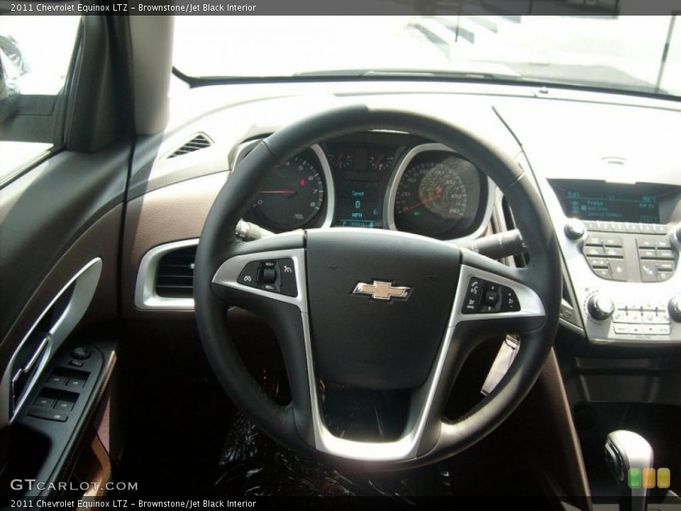 Brownstone/Jet Black Interior Steering Wheel for the 2011 Chevrolet Equinox LTZ #47408834