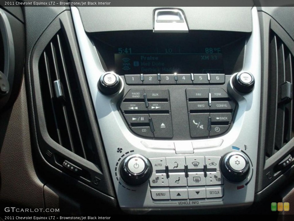 Brownstone/Jet Black Interior Controls for the 2011 Chevrolet Equinox LTZ #47408849