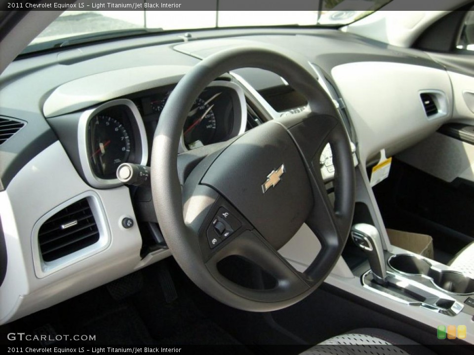 Light Titanium/Jet Black Interior Steering Wheel for the 2011 Chevrolet Equinox LS #47409083