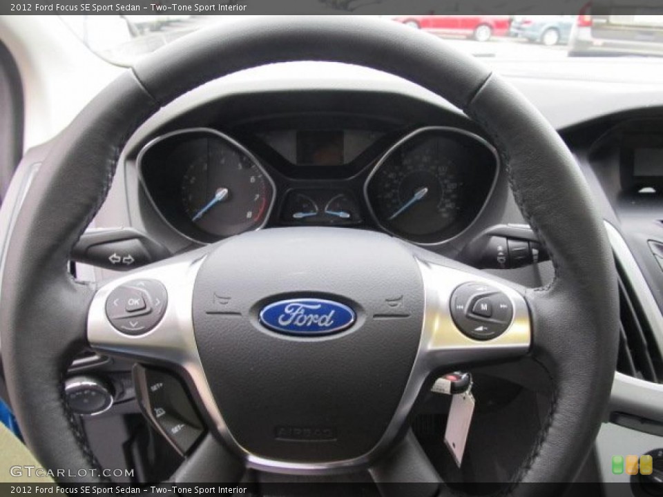 Two-Tone Sport Interior Steering Wheel for the 2012 Ford Focus SE Sport Sedan #47409961