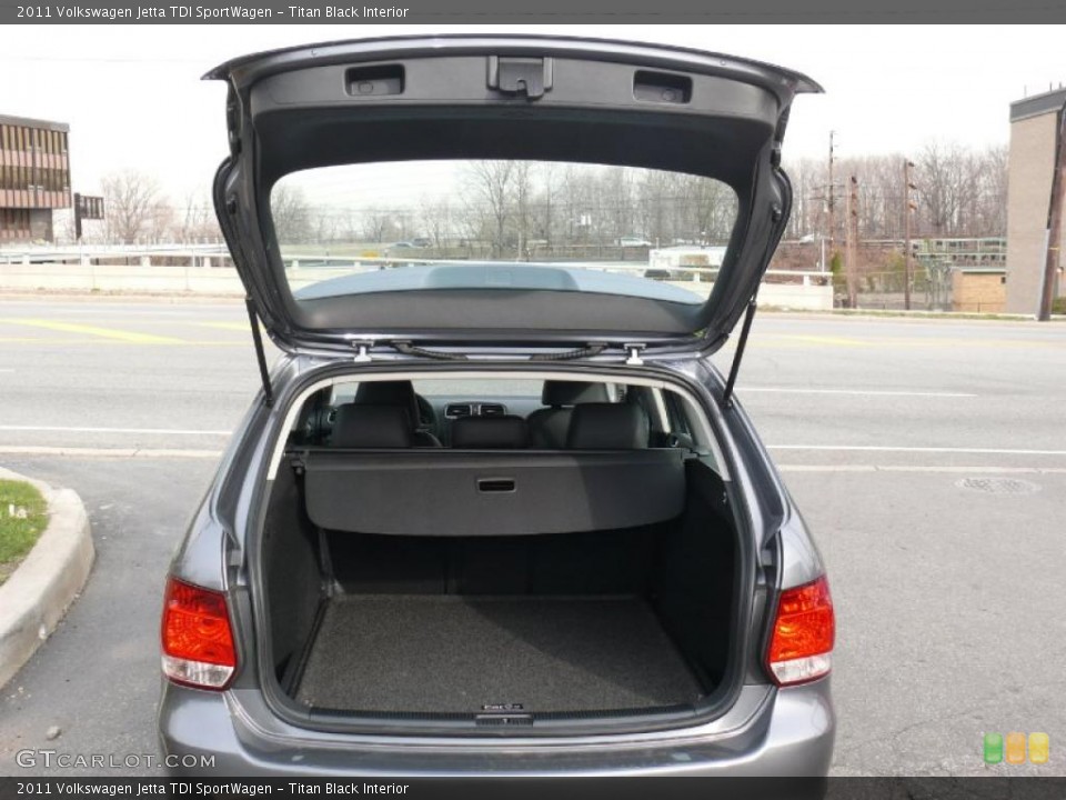 Titan Black Interior Trunk for the 2011 Volkswagen Jetta TDI SportWagen #47413490