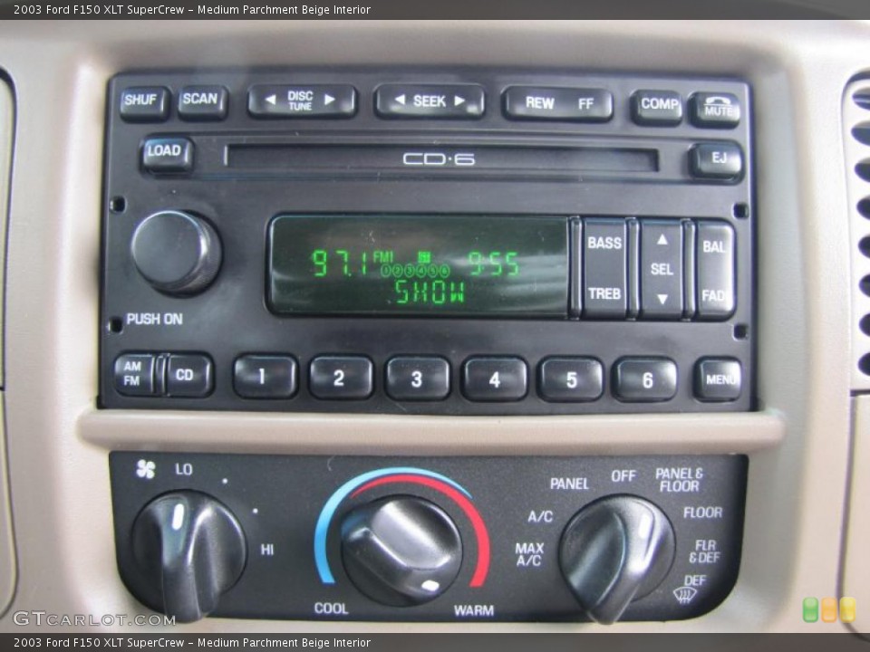 Medium Parchment Beige Interior Controls for the 2003 Ford F150 XLT SuperCrew #47413829