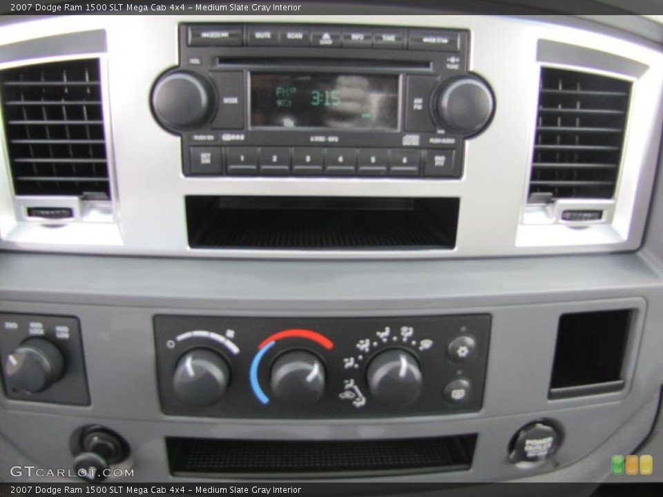 Medium Slate Gray Interior Controls for the 2007 Dodge Ram 1500 SLT Mega Cab 4x4 #47414990