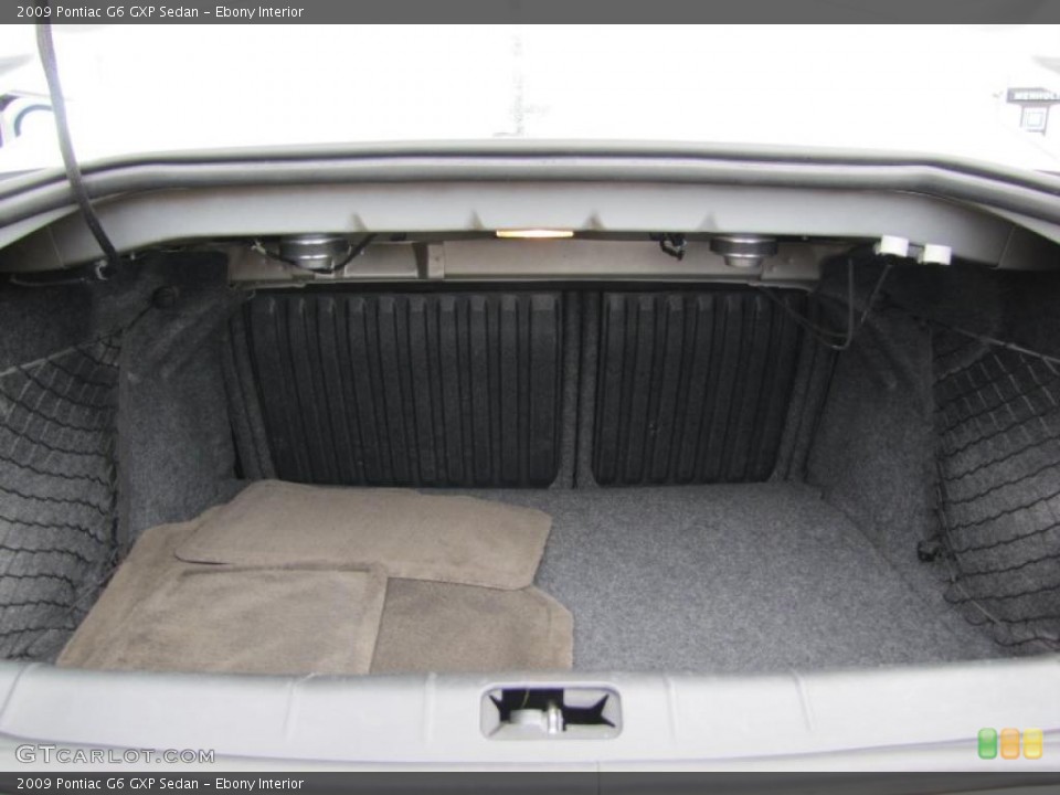 Ebony Interior Trunk for the 2009 Pontiac G6 GXP Sedan #47415302