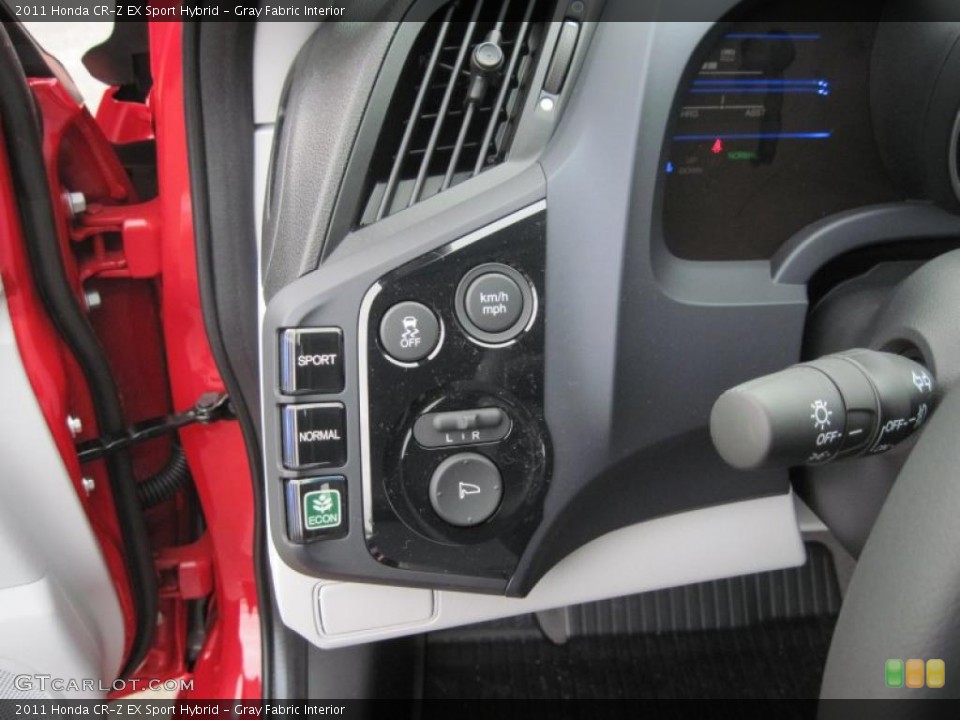 Gray Fabric Interior Controls for the 2011 Honda CR-Z EX Sport Hybrid #47415308