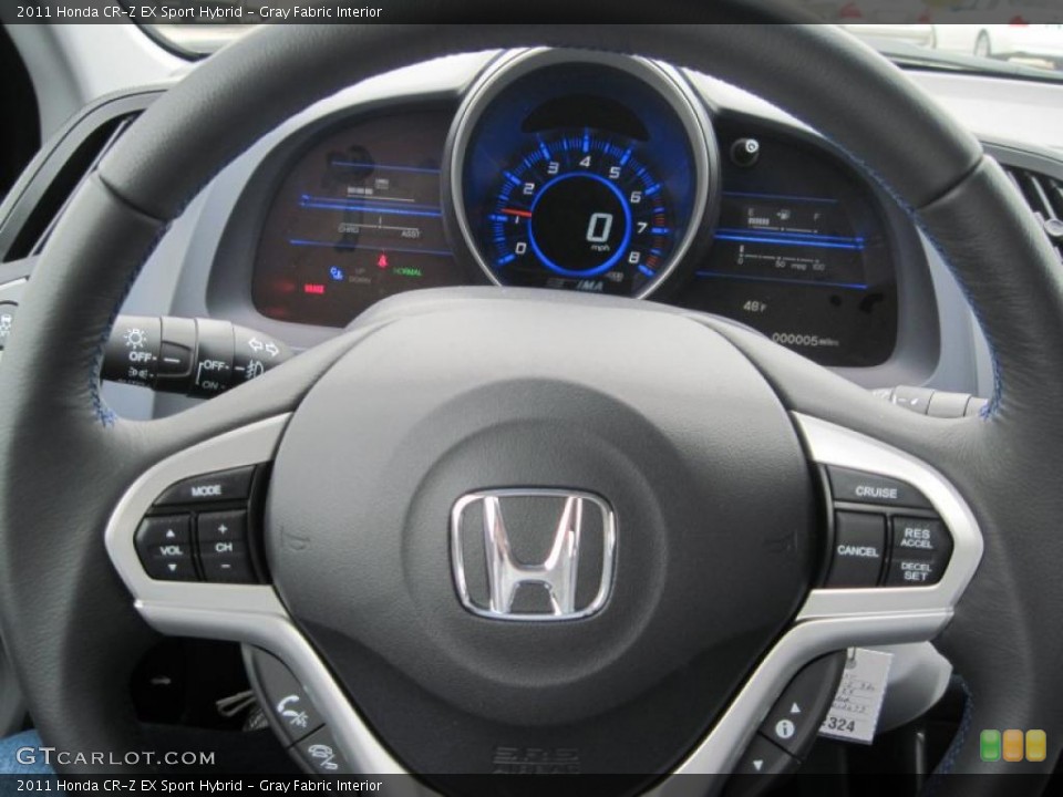 Gray Fabric Interior Steering Wheel for the 2011 Honda CR-Z EX Sport Hybrid #47415416