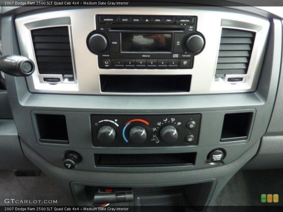 Medium Slate Gray Interior Controls for the 2007 Dodge Ram 2500 SLT Quad Cab 4x4 #47415533