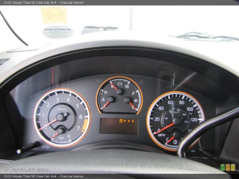 Charcoal Interior Gauges for the 2010 Nissan Titan SE Crew Cab 4x4 #47416454