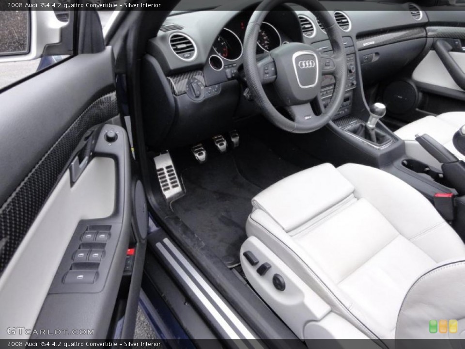 Silver Interior Photo for the 2008 Audi RS4 4.2 quattro Convertible #47418533