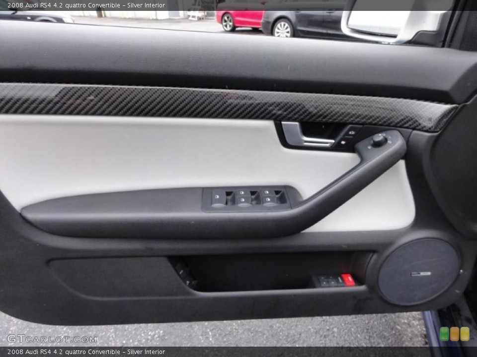 Silver Interior Door Panel for the 2008 Audi RS4 4.2 quattro Convertible #47418548