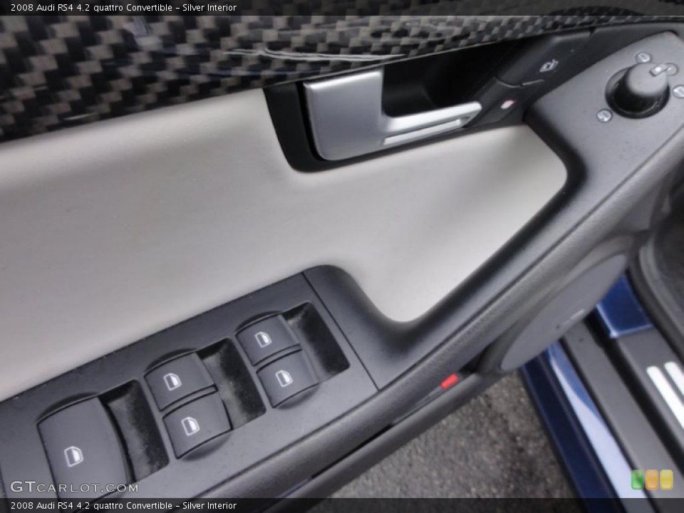 Silver Interior Controls for the 2008 Audi RS4 4.2 quattro Convertible #47418560
