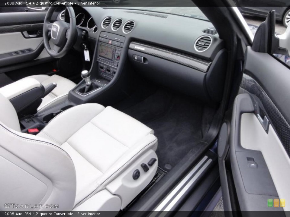 Silver Interior Dashboard for the 2008 Audi RS4 4.2 quattro Convertible #47418599