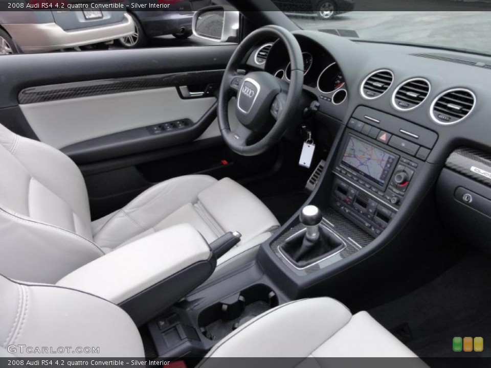 Silver Interior Dashboard for the 2008 Audi RS4 4.2 quattro Convertible #47418617