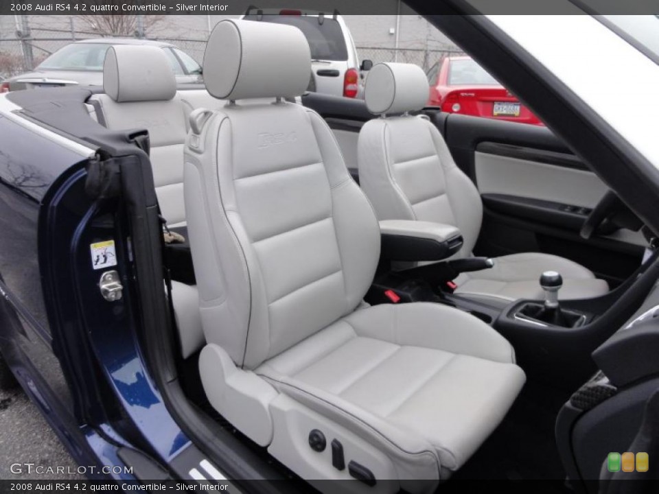 Silver Interior Photo for the 2008 Audi RS4 4.2 quattro Convertible #47418647