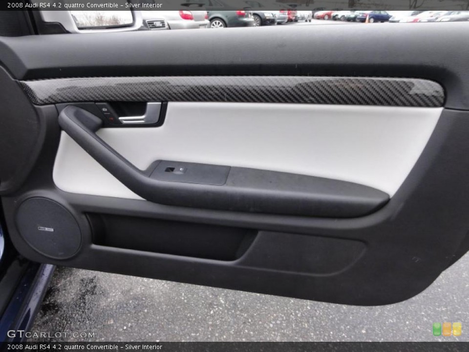 Silver Interior Door Panel for the 2008 Audi RS4 4.2 quattro Convertible #47418662
