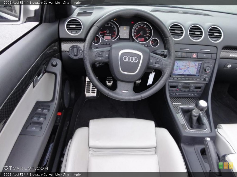 Silver Interior Dashboard for the 2008 Audi RS4 4.2 quattro Convertible #47418875