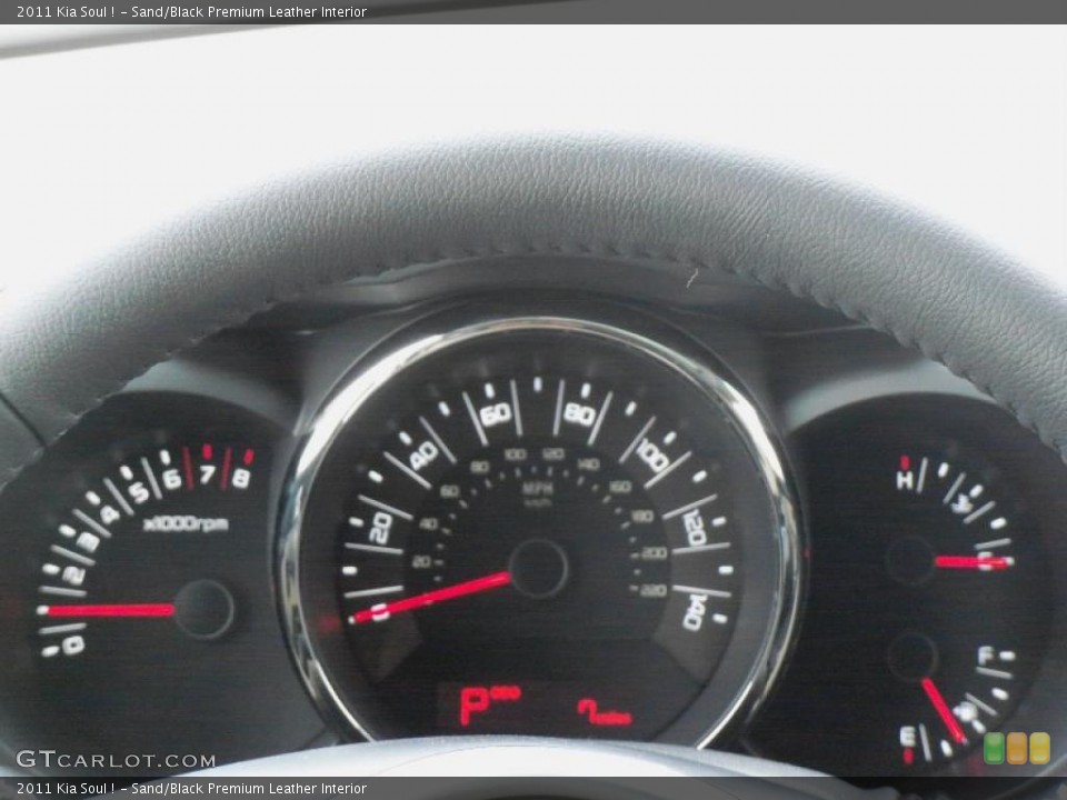 Sand/Black Premium Leather Interior Gauges for the 2011 Kia Soul ! #47419868