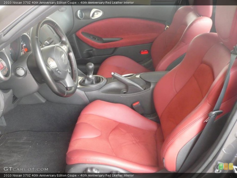 40th Anniversary Red Leather Interior Photo for the 2010 Nissan 370Z 40th Anniversary Edition Coupe #47419907