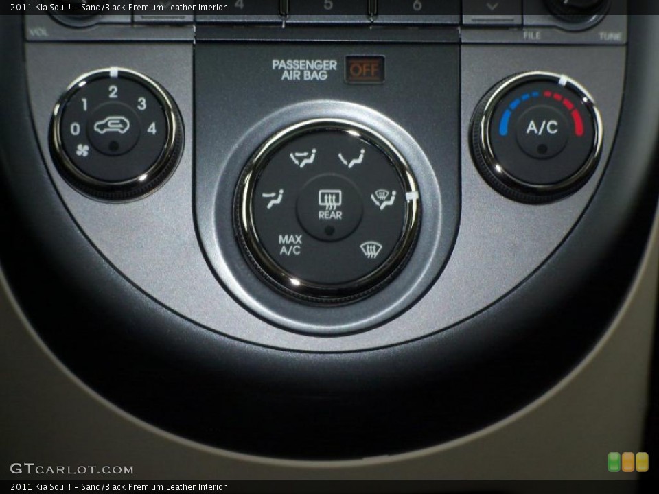 Sand/Black Premium Leather Interior Controls for the 2011 Kia Soul ! #47419952