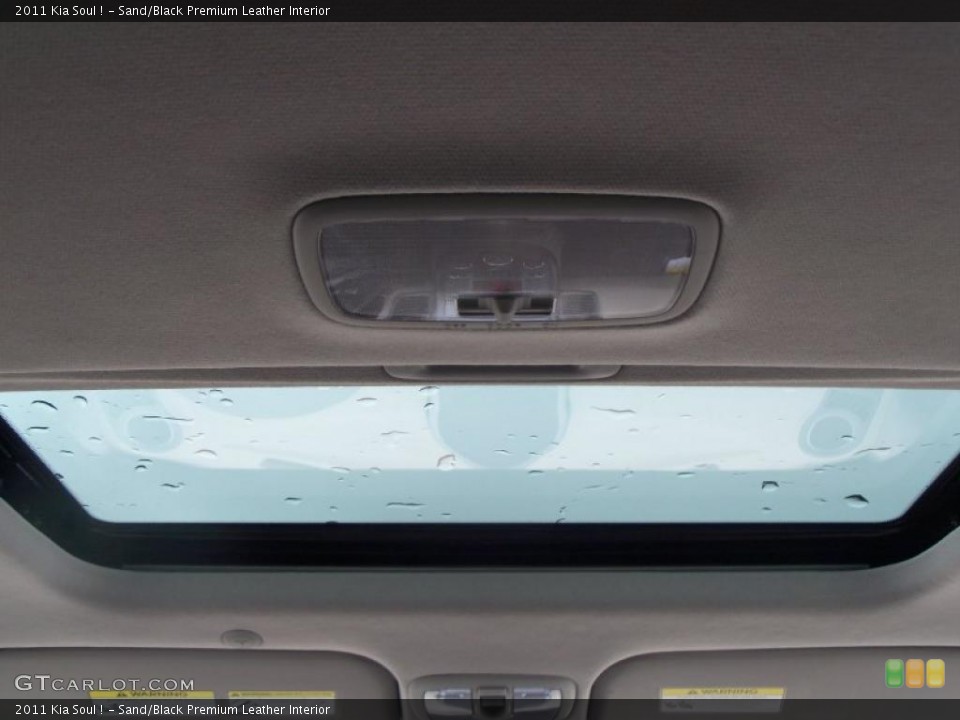 Sand/Black Premium Leather Interior Sunroof for the 2011 Kia Soul ! #47420015