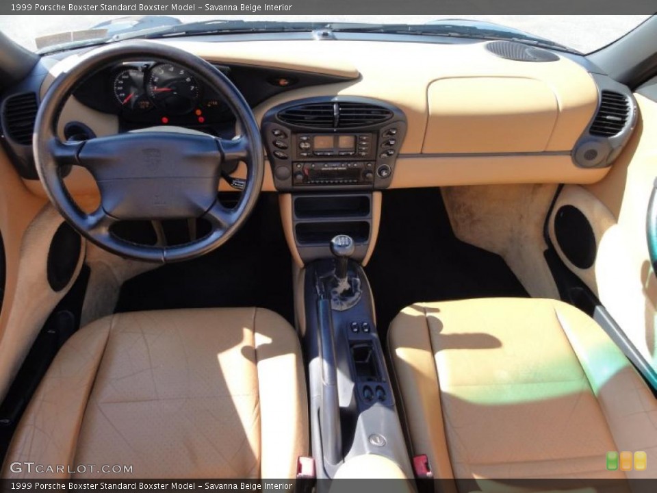 Savanna Beige Interior Dashboard for the 1999 Porsche Boxster  #47420021