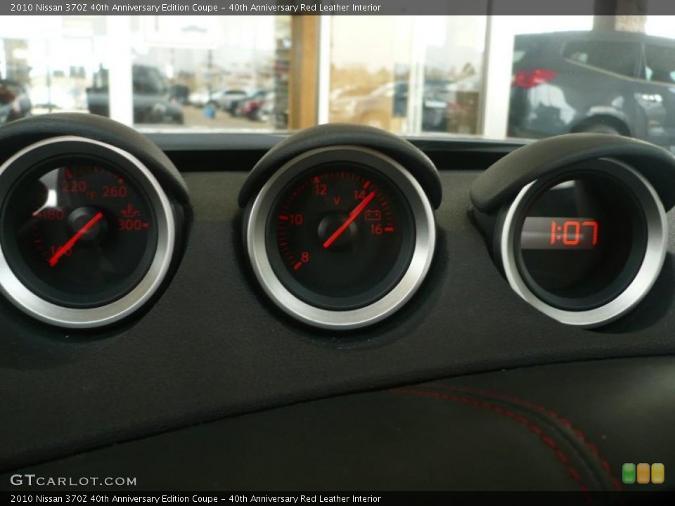 40th Anniversary Red Leather Interior Gauges for the 2010 Nissan 370Z 40th Anniversary Edition Coupe #47420162