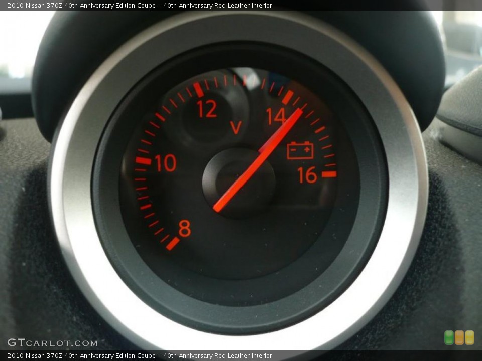 40th Anniversary Red Leather Interior Gauges for the 2010 Nissan 370Z 40th Anniversary Edition Coupe #47420192
