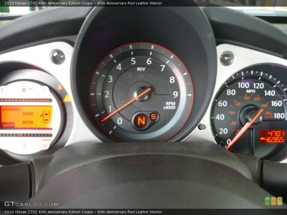 40th Anniversary Red Leather Interior Gauges for the 2010 Nissan 370Z 40th Anniversary Edition Coupe #47420222