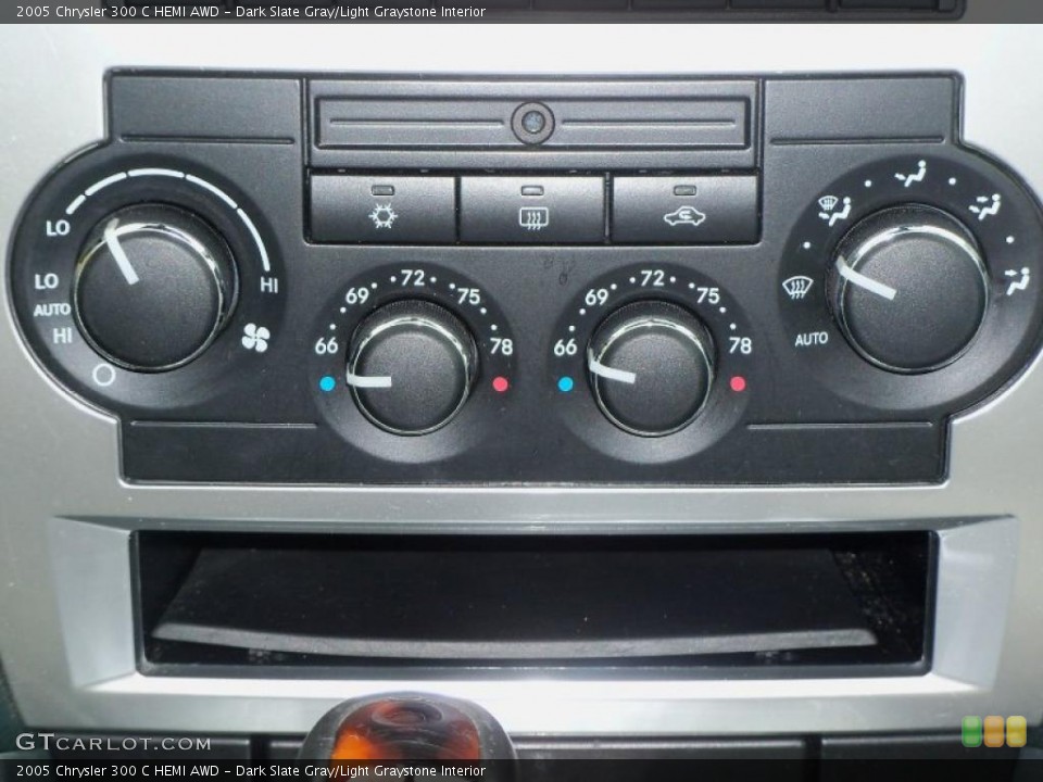 Dark Slate Gray/Light Graystone Interior Controls for the 2005 Chrysler 300 C HEMI AWD #47420913