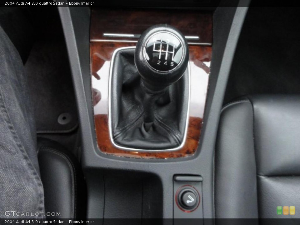 Ebony Interior Transmission for the 2004 Audi A4 3.0 quattro Sedan #47421885