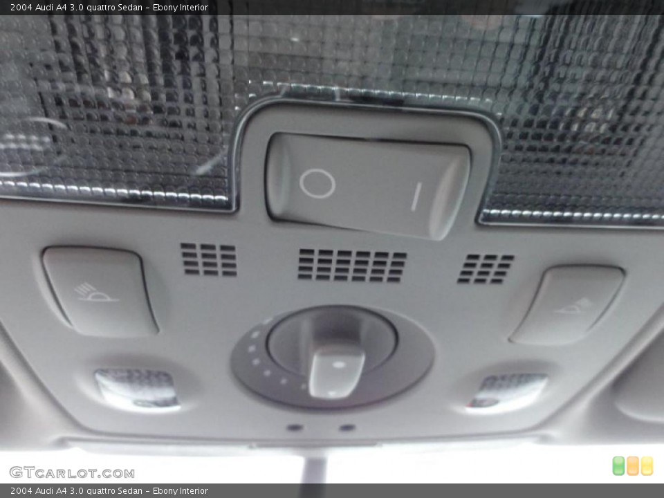 Ebony Interior Controls for the 2004 Audi A4 3.0 quattro Sedan #47421900