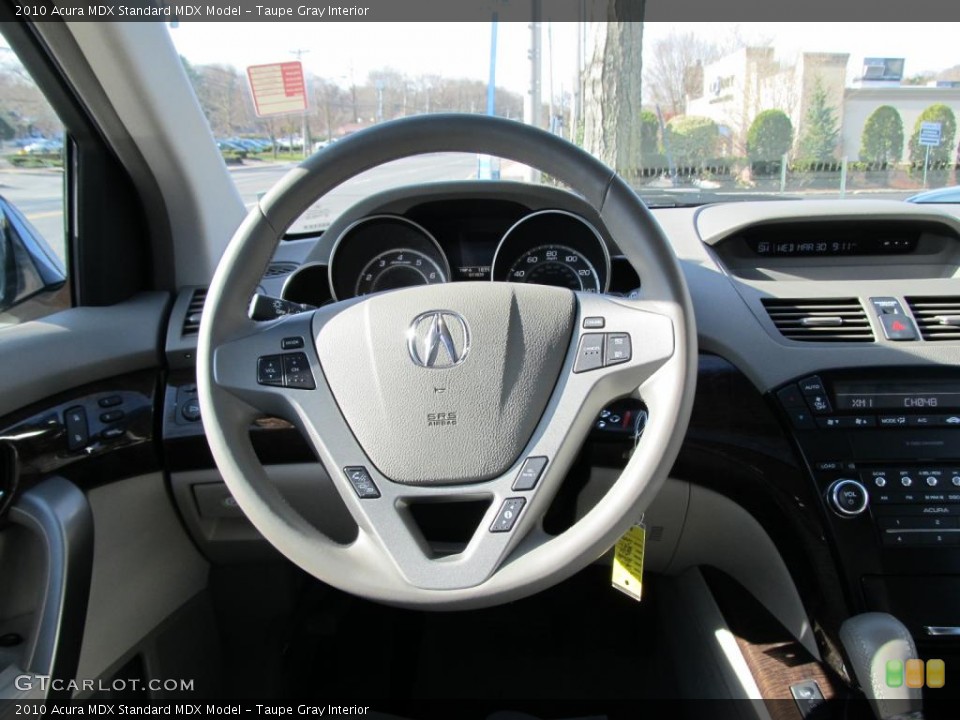 Taupe Gray Interior Steering Wheel for the 2010 Acura MDX  #47422228