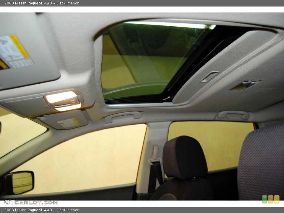 Black Interior Sunroof for the 2008 Nissan Rogue SL AWD #47423037