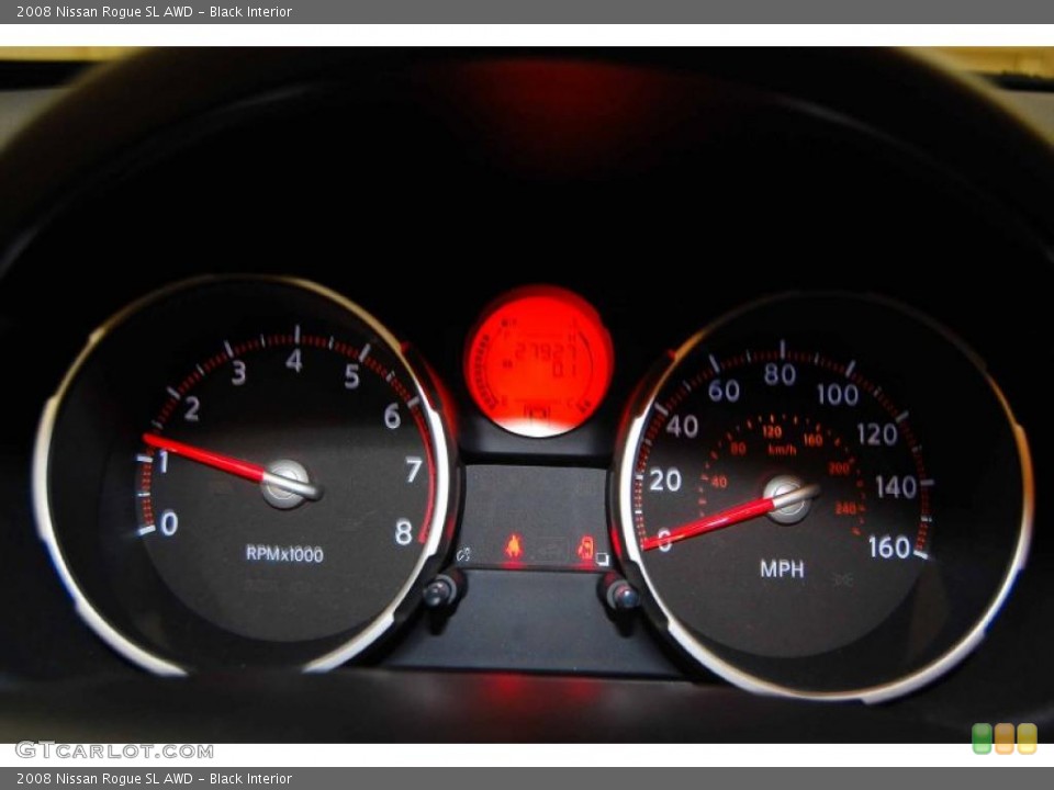 Black Interior Gauges for the 2008 Nissan Rogue SL AWD #47423232