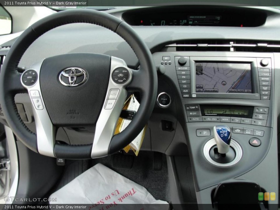 Dark Gray Interior Steering Wheel for the 2011 Toyota Prius Hybrid V #47423589