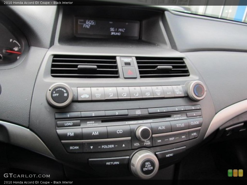 Black Interior Controls for the 2010 Honda Accord EX Coupe #47423760