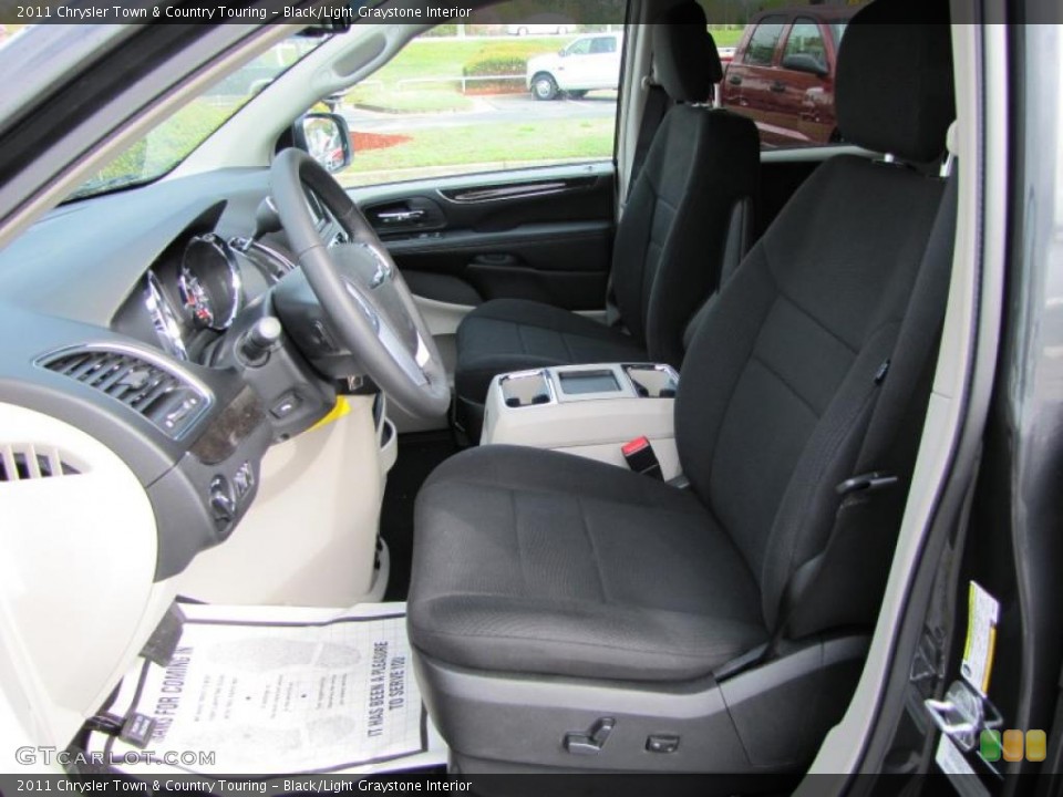 Black/Light Graystone Interior Photo for the 2011 Chrysler Town & Country Touring #47424942