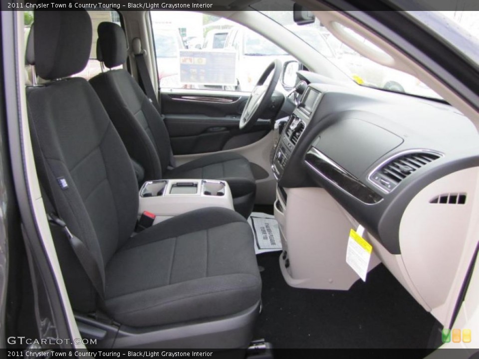 Black/Light Graystone Interior Photo for the 2011 Chrysler Town & Country Touring #47424992
