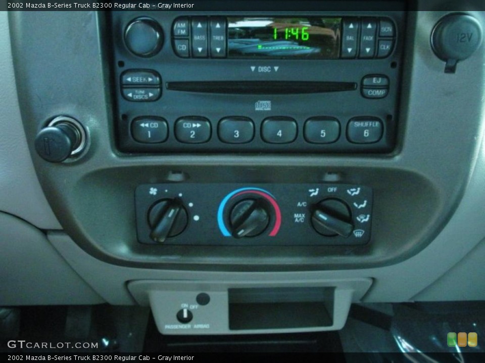 Gray Interior Controls for the 2002 Mazda B-Series Truck B2300 Regular Cab #47428407