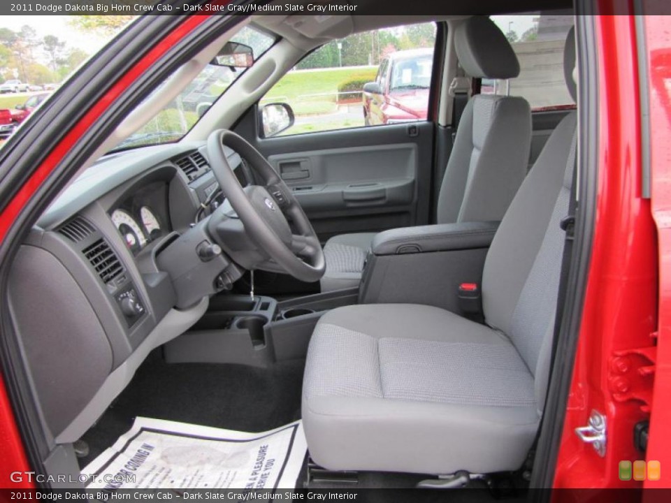 Dark Slate Gray/Medium Slate Gray Interior Photo for the 2011 Dodge Dakota Big Horn Crew Cab #47428638