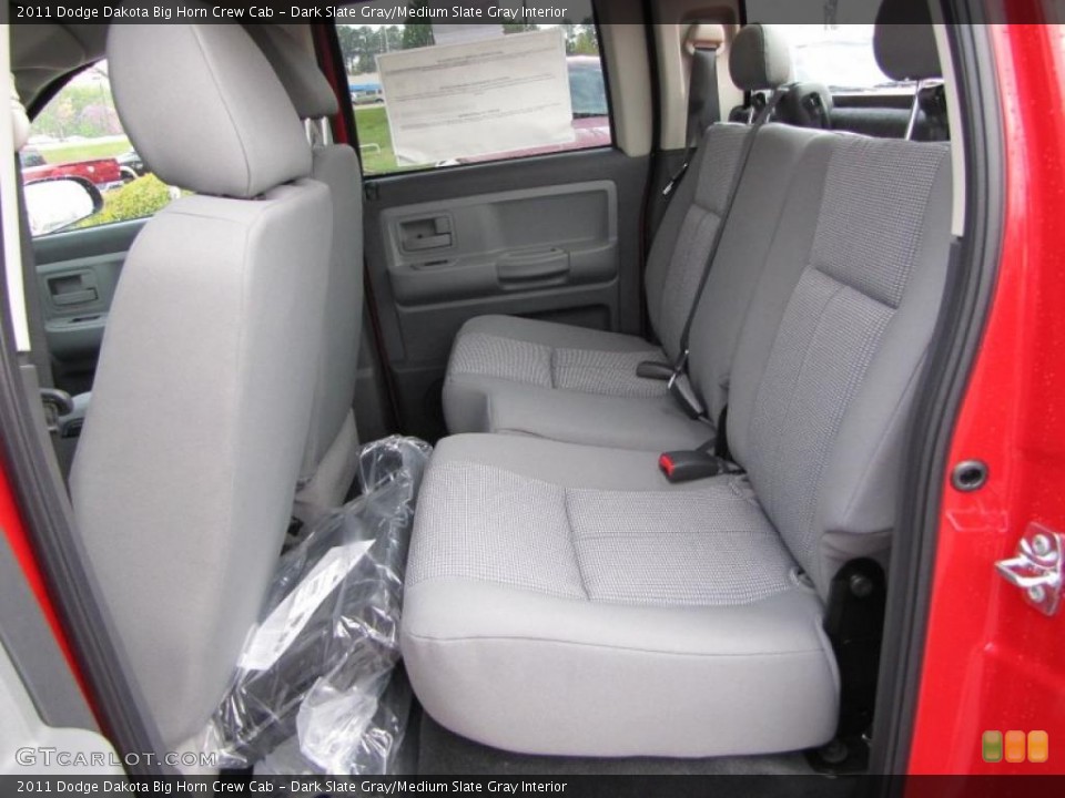 Dark Slate Gray/Medium Slate Gray Interior Photo for the 2011 Dodge Dakota Big Horn Crew Cab #47428650
