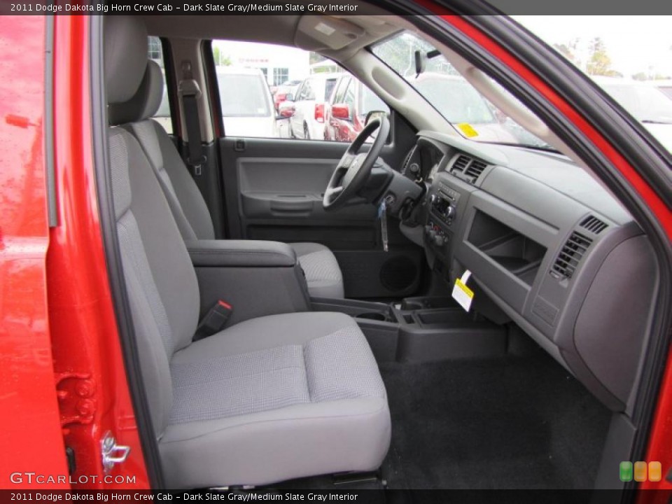 Dark Slate Gray/Medium Slate Gray Interior Photo for the 2011 Dodge Dakota Big Horn Crew Cab #47428680