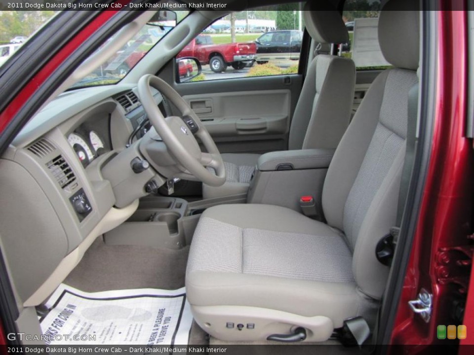 Dark Khaki/Medium Khaki Interior Photo for the 2011 Dodge Dakota Big Horn Crew Cab #47428857