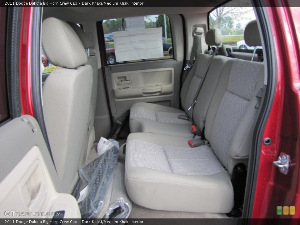 Dark Khaki/Medium Khaki Interior Photo for the 2011 Dodge Dakota Big Horn Crew Cab #47428874