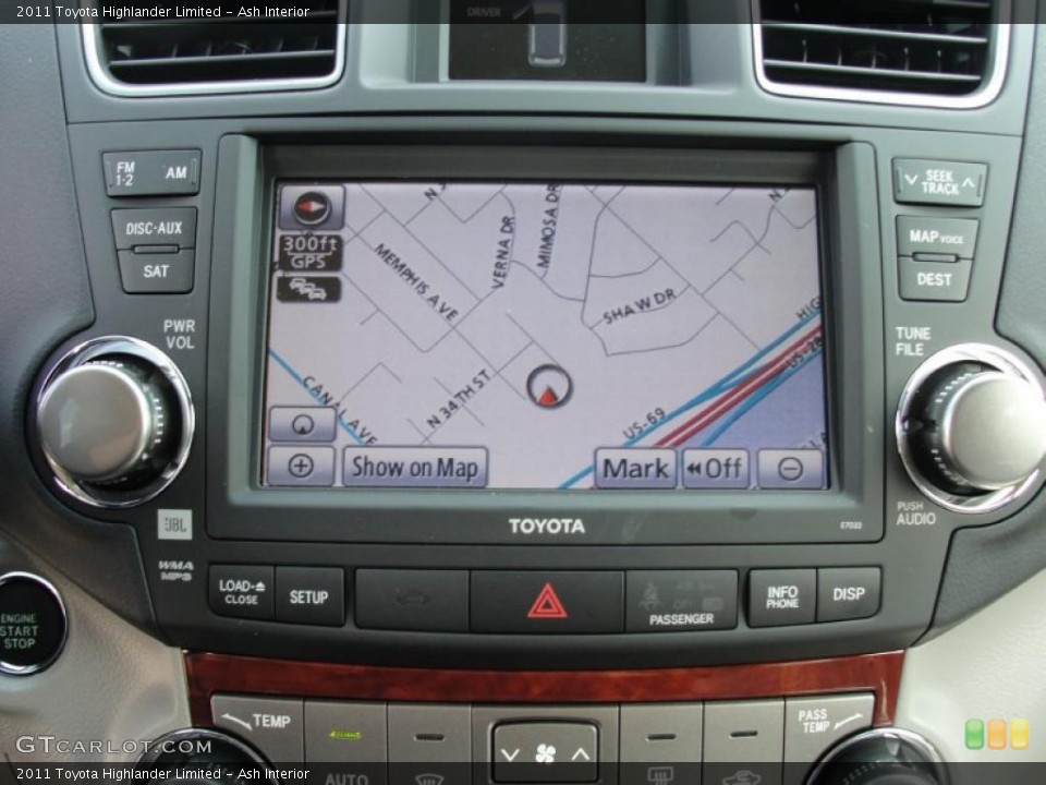Ash Interior Navigation for the 2011 Toyota Highlander Limited #47428992