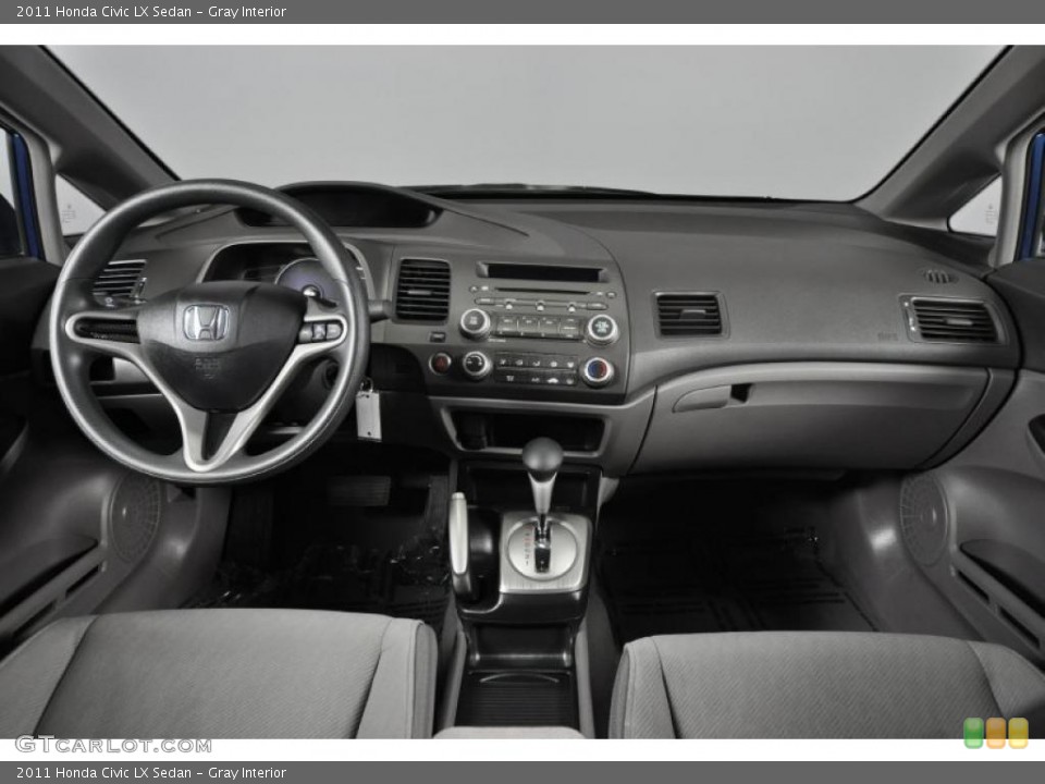 Gray Interior Dashboard for the 2011 Honda Civic LX Sedan #47430321