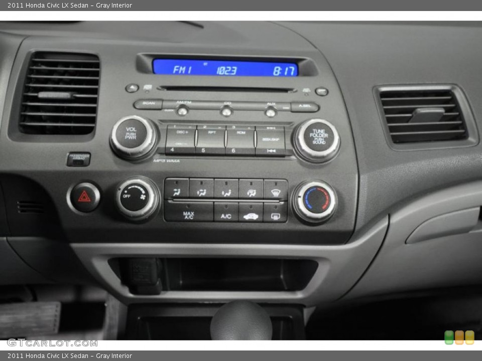 Gray Interior Controls for the 2011 Honda Civic LX Sedan #47430336