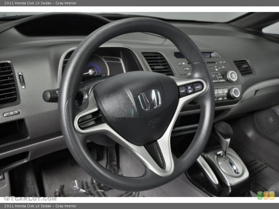 Gray Interior Dashboard for the 2011 Honda Civic LX Sedan #47430351